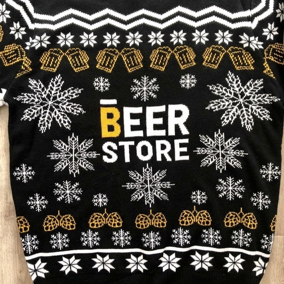 The Beer Store, Ugly Christmas Sweater, Brewers Retail, Beer Sweater, RARE, Med - Picture 7 of 11